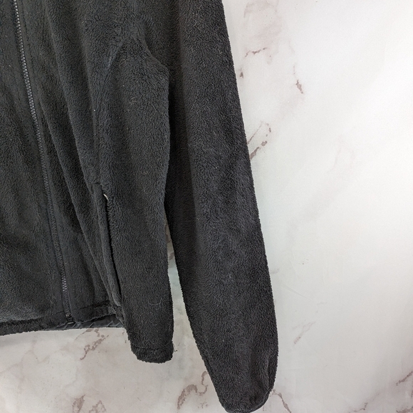 The North Face Jacket Women Small Black Fleece Full Zip Fuzzy Sherpa Osito Oso - Picture 4 of 9